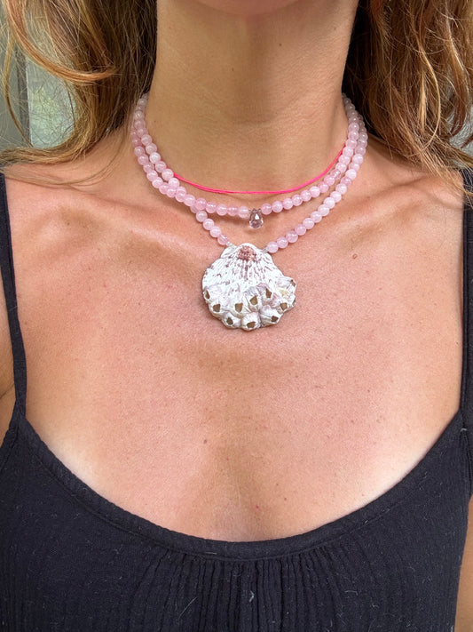 Double Wrap Rose Quartz 2