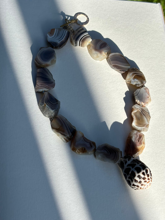 Hebrew Cone with Agate