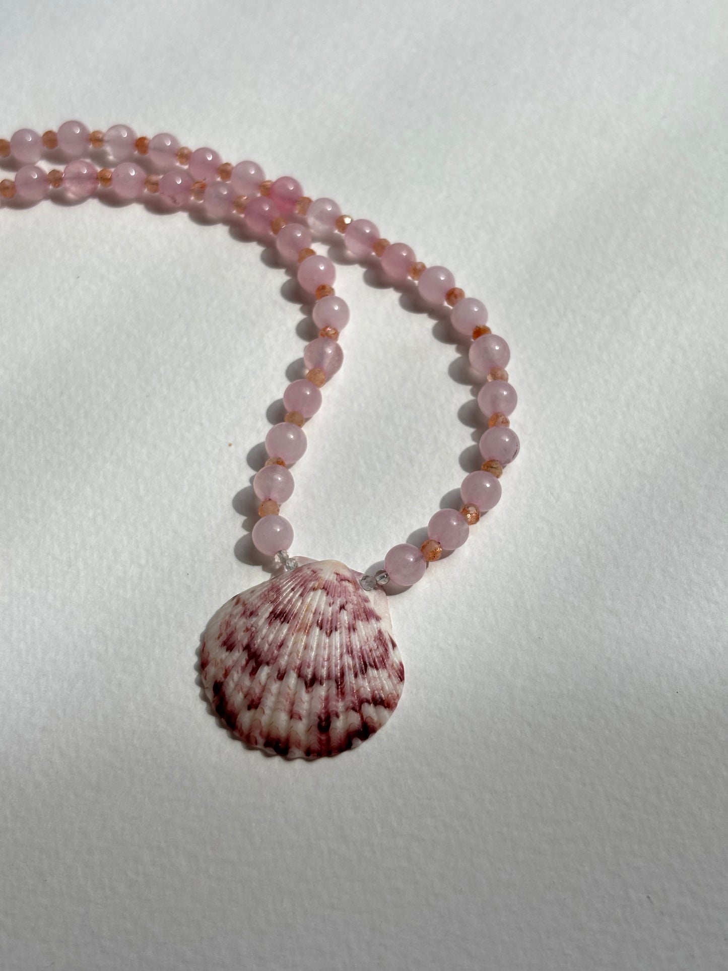 Rose Quartz + Sunstone Scallop 3