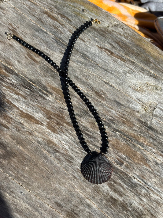 New moon necklace