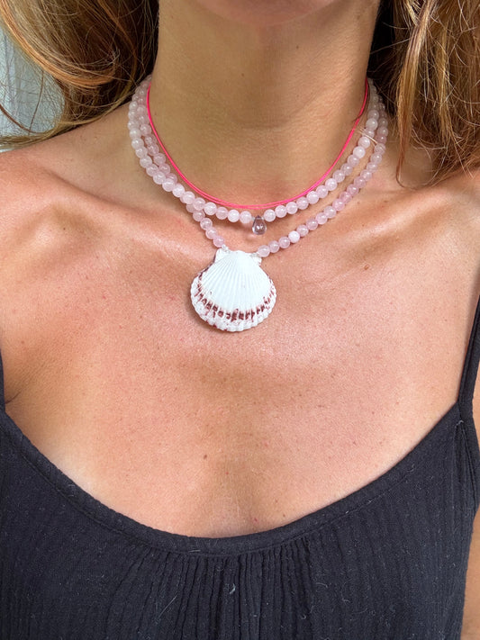 Double Wrap Rose Quartz 1