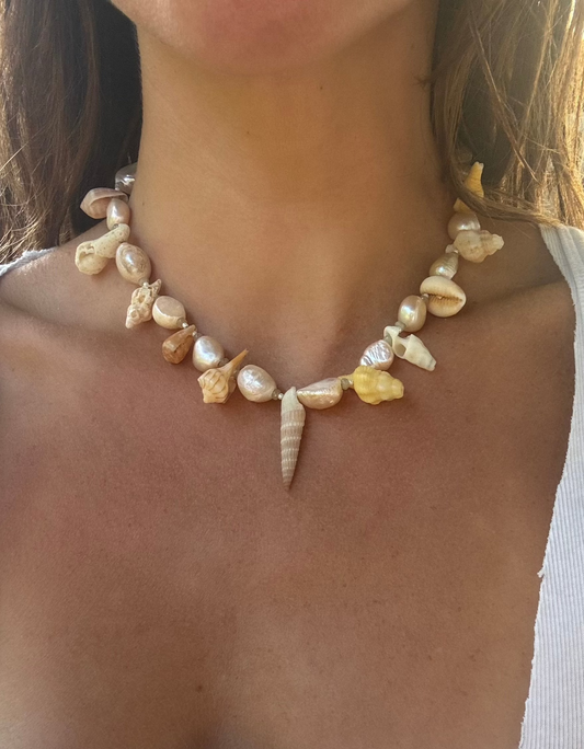 Pearls, Sapphire + Shells