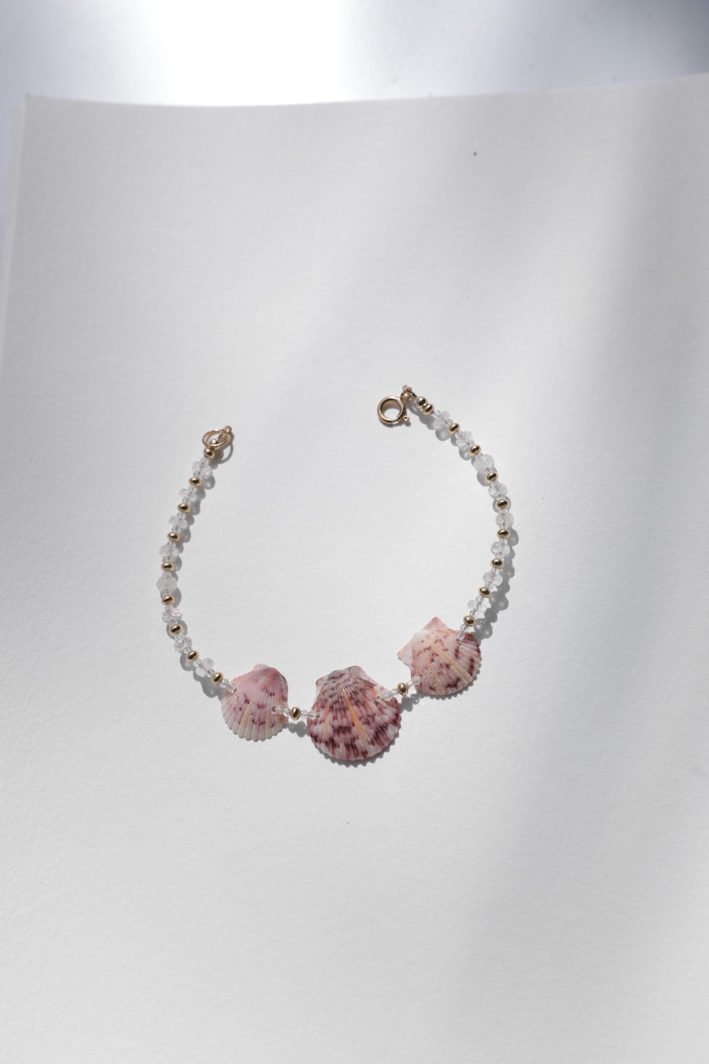 Triple Crown Scallop Anklet