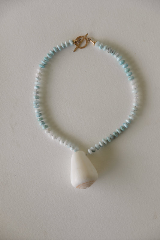 ICE BLUE CONE NECKLACE