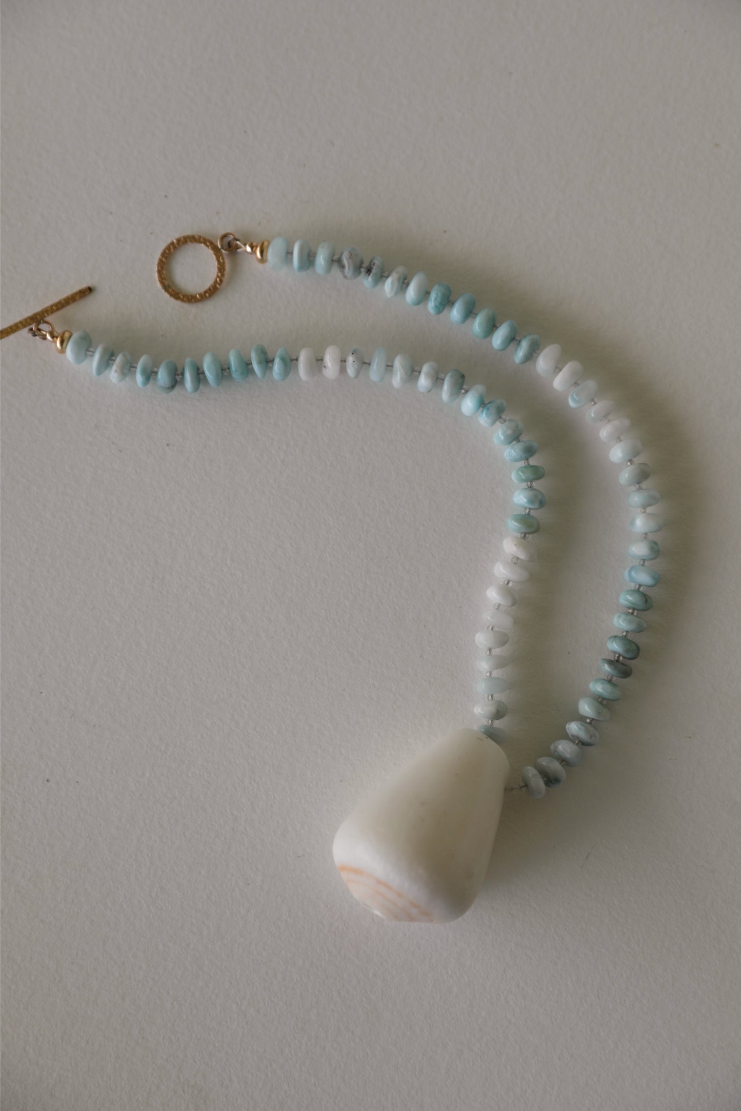 ICE BLUE CONE NECKLACE