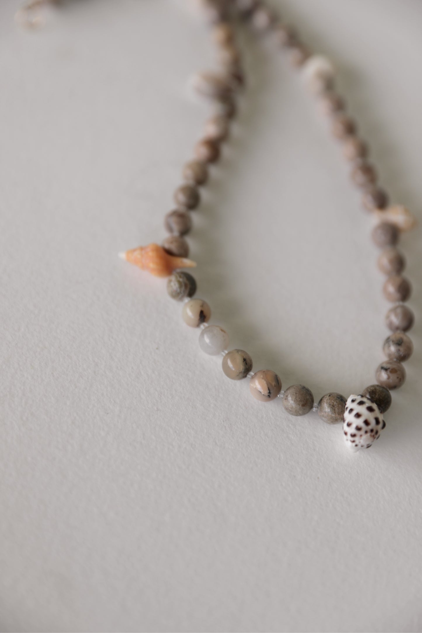 7 SHELL AFRICAN OPAL NECKLACE