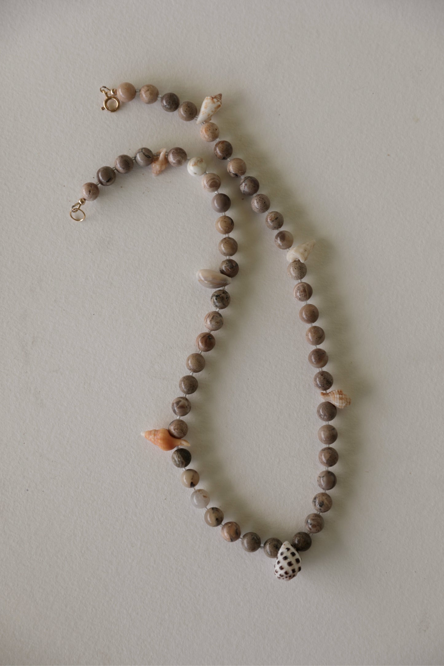 7 SHELL AFRICAN OPAL NECKLACE